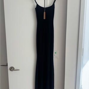 SKIMS Black Maxi Dress NWT